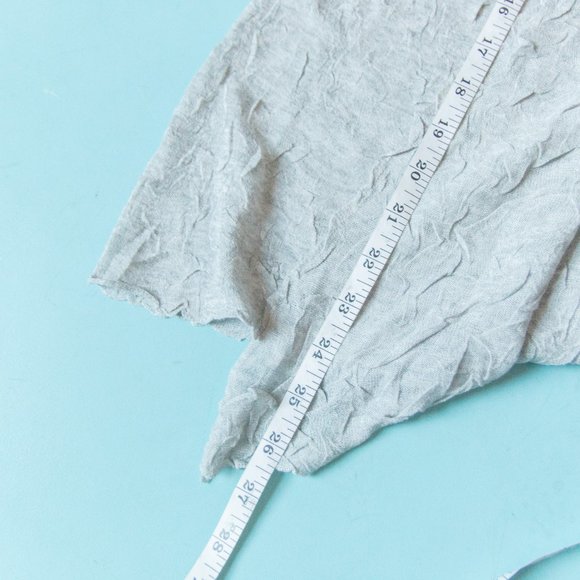 Eileen Fisher Woman Gray Crinkle Knit Short Sleeve Open Front Cardigan Size 2X - Picture 5 of 7